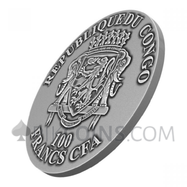 Che Guevara - Polybern / Steel Handmade Insert 100 Francs CFA 1oz Congo 2023