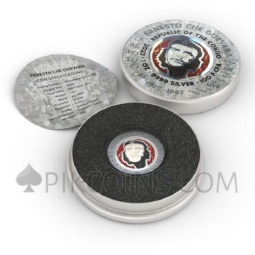 Che Guevara - Polybern / Steel Handmade Insert 100 Francs CFA 1oz Congo 2023