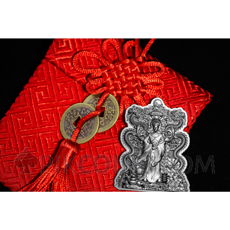 Bracelet Thangka Tibétain En Corde Colorée - Dieu De La Richesse, Cadeau Porte-Bonheur