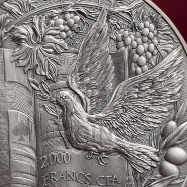 The Garden of Eden - Bible Stories 2000 Francs CFA 2oz Republic of Cameroon 2023