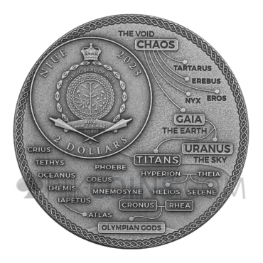 Helios - Titans 2$ 2oz Niue 2023