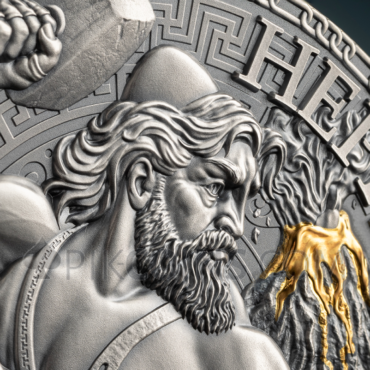 Hephaestus - The Great Greek Mythology 3000 Francs CFA 3oz Republic of Cameroon 2023