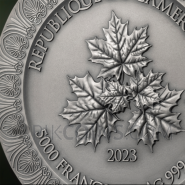 Nymphs and Satyr - Celestial Beauty 5000 Francs CFA 5oz Republic of Cameroon 2023