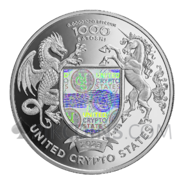 Statue of Liberty - 1000 Satoshi 1oz United Crypto States 2023