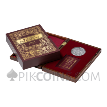 William Shakespeare First Folio 5000 Francs CFA 5oz Republic of Cameroon 2023