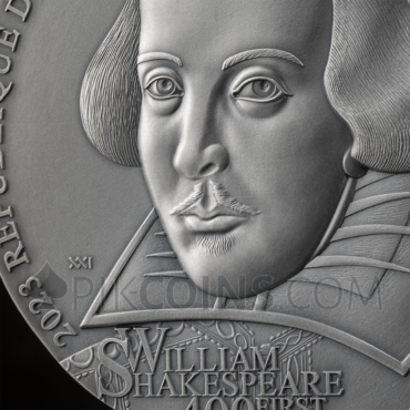 William Shakespeare First Folio 5000 Francs CFA 5oz Republic of Cameroon 2023