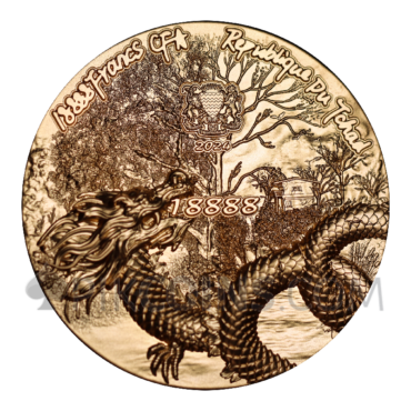 Scaled Dragon - Autumn 18888 Francs CFA 5oz Republique du Tchad 2024