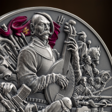 Ukraine - Battle Hardened 10 Cedis 2oz Rebublic of Ghana 2024
