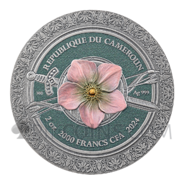 Amazon - Femina Bellator 2000 Francs CFA 2oz Republic of Cameroon 2024