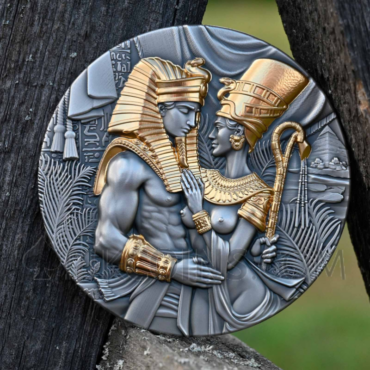 Amenhotep & Nefertiti 2000 Francs CFA 2oz Cameroon 2023