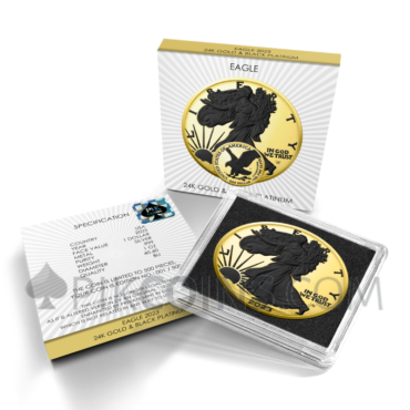 American Eagle - Gold & Black Platinum 1 USD 1oz USA 2023