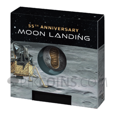 55th Anniversary Moon Landing 5$ 1oz Barbados 2024