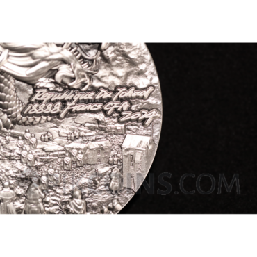 Black Dragon - Tranquility 18888 Francs CFA 5oz Republique du Tchad 2024