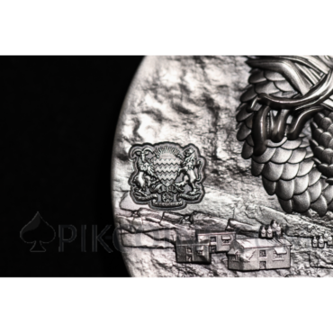 Black Dragon - Tranquility 18888 Francs CFA 5oz Republique du Tchad 2024