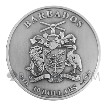 Boston Tea Party 10$ 250g Barbados 2023