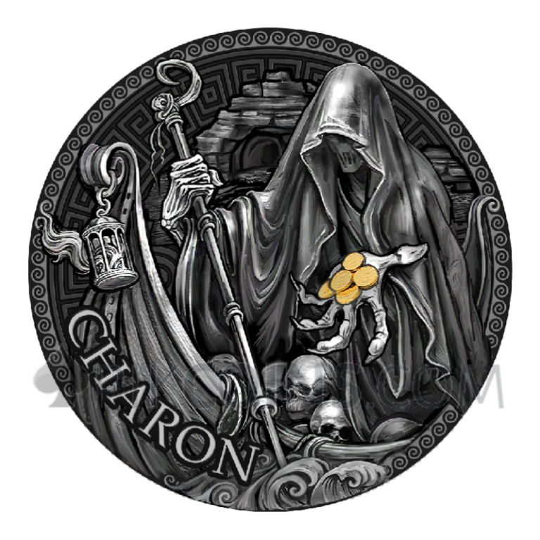 Charon - The Great Greek Mythology 1000 Francs CFA 2oz Republic of ...