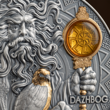 Dazhbog - Divine Faces of the Sun 5$ 3oz Niue 2024