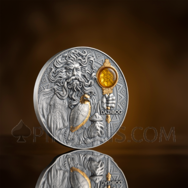 Dazhbog - Divine Faces of the Sun 5$ 3oz Niue 2024