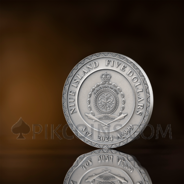 Dazhbog - Divine Faces of the Sun 5$ 3oz Niue 2024