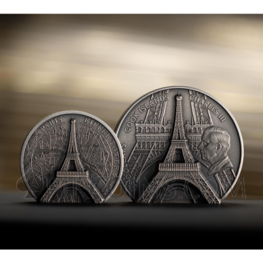 Eiffel Tower - Historical Monuments 25$ 5oz Cook Islands 2024