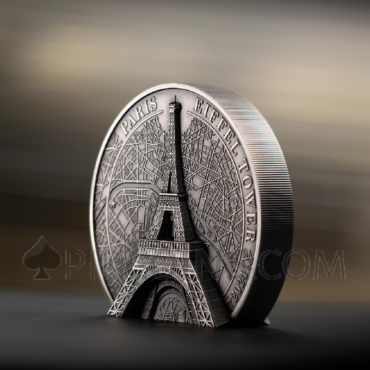 Eiffel Tower - Historical Monuments 25$ 5oz Cook Islands 2024