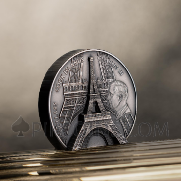 Eiffel Tower - Historical Monuments 25$ 5oz Cook Islands 2024