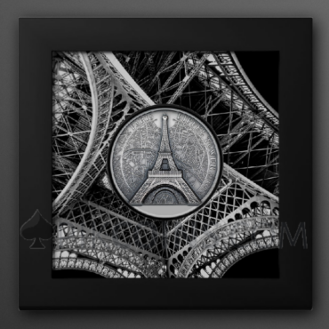 Eiffel Tower - Historical Monuments 25$ 5oz Cook Islands 2024