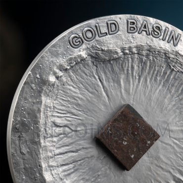Gold Basin - Meteorite Geography 2000 Francs CFA 50g Republic of Cameroon 2023