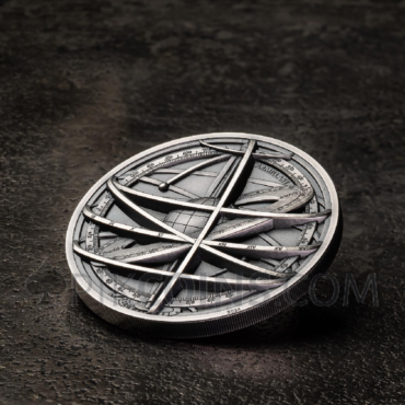 Armillary Sphere - Historic Instruments 10$ 2oz Cook Islands 2024