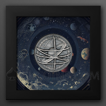 Armillary Sphere - Historic Instruments 10$ 2oz Cook Islands 2024