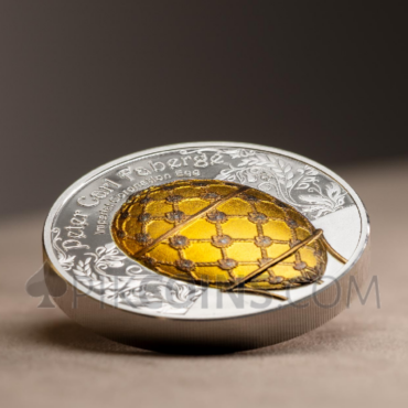 Imperial Coronation Egg - Peter Carl Fabergé 1000 Togrog 2oz Mongolia 2024