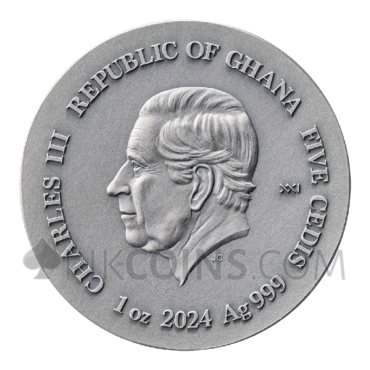 Kraken - Life Quotes 5 Cedis 1oz Republic of Ghana 2024