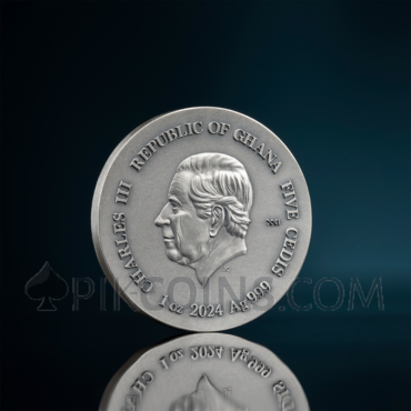 Kraken - Life Quotes 5 Cedis 1oz Republic of Ghana 2024
