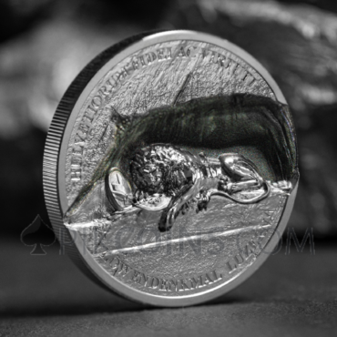 Lion of Lucerne - Lion Monument 5$ 1oz Cook Islands 2024