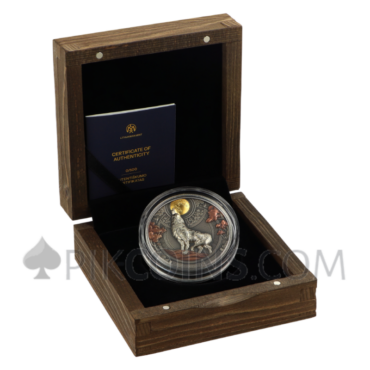 Metal Wolf - Steampunk 5$ 2oz Niue 2023