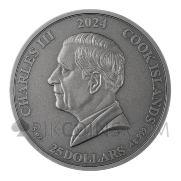 The Aesir - Nordic Gods 25$ 5oz Cook Islands 2024