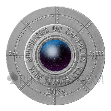 Roswell Ufo Incident - Interstellar Phenomena 2000 Francs CFA 2oz Republic of Cameroon 2024