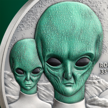 Roswell Ufo Incident - Interstellar Phenomena 2000 Francs CFA 2oz Republic of Cameroon 2024