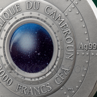 Roswell Ufo Incident - Interstellar Phenomena 2000 Francs CFA 2oz Republic of Cameroon 2024