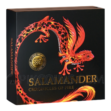 Salamander - Chronicles of Fire 10 Cedis 2oz Republic of Ghana 2024