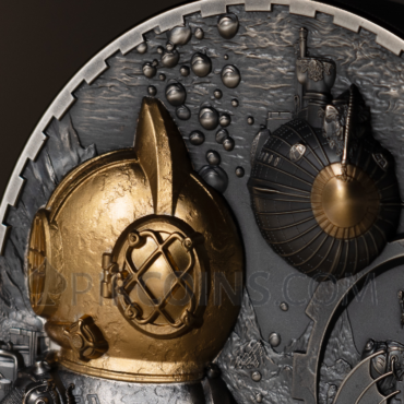 Steampunk – Nautilus 100$ 1kg Cook Islands 2024