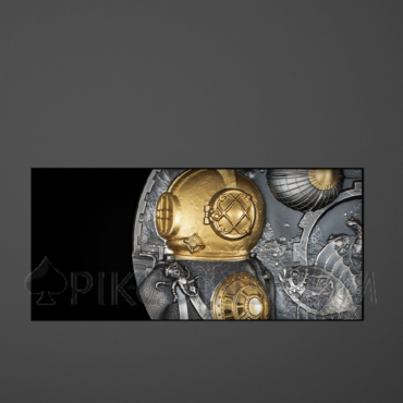 Steampunk – Nautilus 100$ 1kg Cook Islands 2024