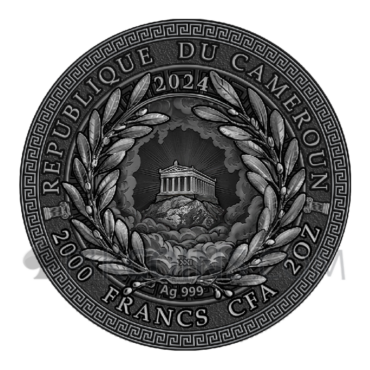 Theseus & Ariadne - The Great Greek Mythology 2000 Francs CFA 2oz Republic of Cameroon 2024