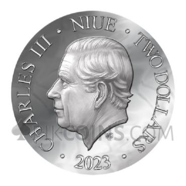 The Fire Drake 2$ 50g Niue 2023