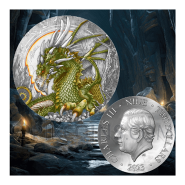 The Fire Drake 2$ 50g Niue 2023
