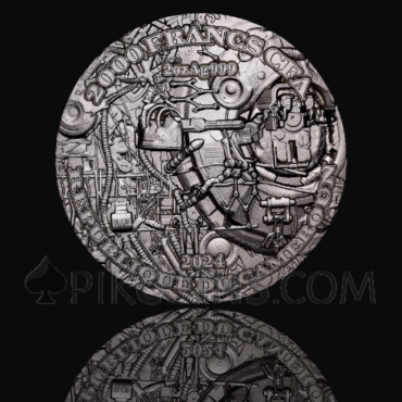 AI - Future with AI 2000 Francs 2oz Cameroon 2024 - Antique finish version