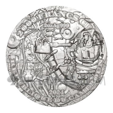 AI - Future with AI 2000 Francs 2oz Cameroon 2024 - Silver version