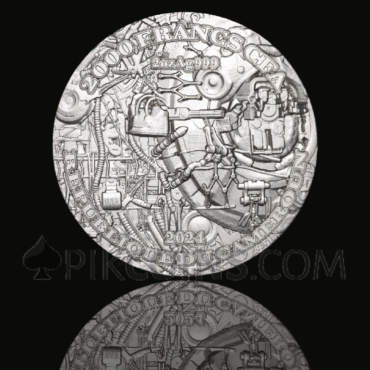 AI - Future with AI 2000 Francs 2oz Cameroon 2024 - Silver version