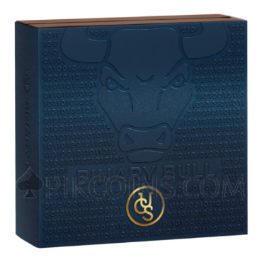 Binary Bull - Binary World 1000 Satoshi 2oz United Crypto States 2024