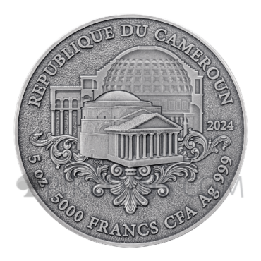 The Eye of Pantheon 5000 Francs CFA 5oz Republic of Cameroon 2024